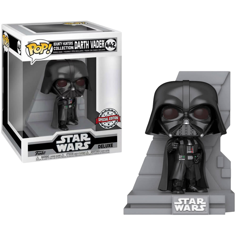 Фигурка Funko POP! Star Wars:Bounty Hunters Collection-Darth Vader Deluxe Vinyl Bobble-Head,12.5 cm