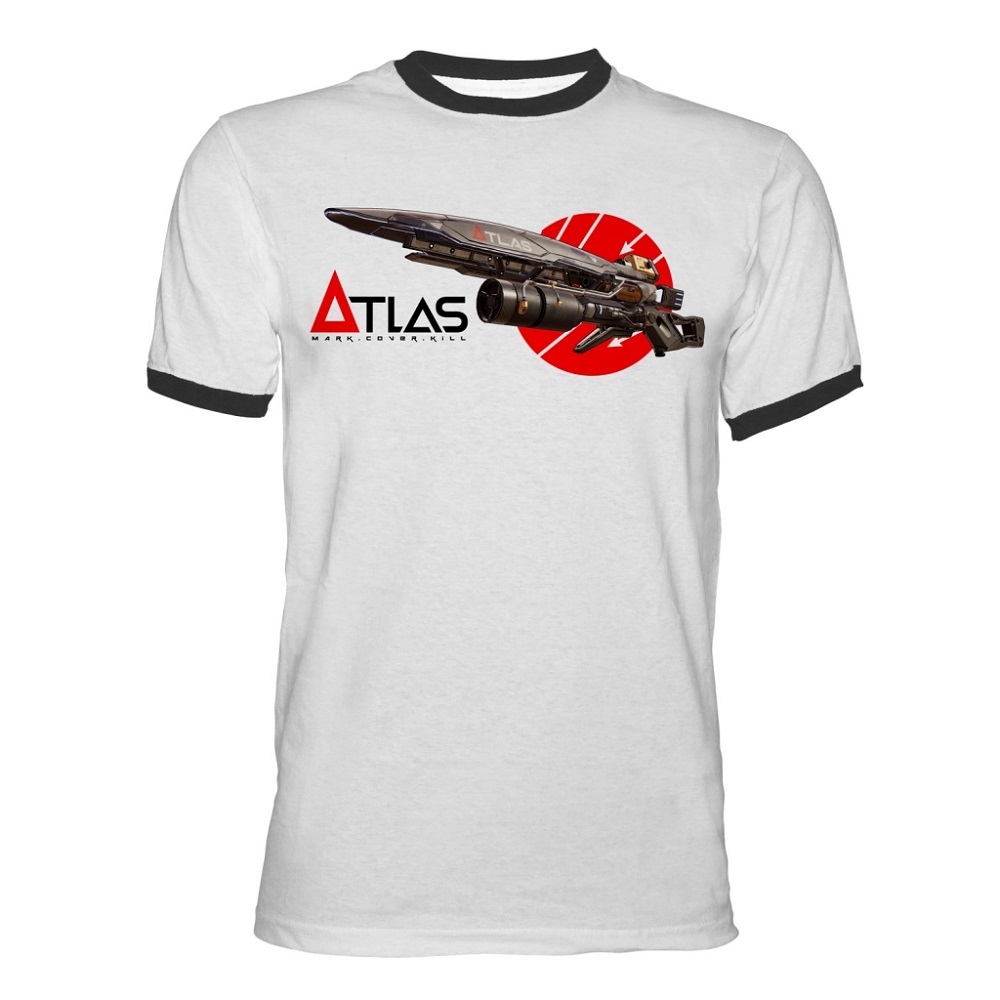 Футболка T-Shirt Borderlands 3 - Atlas, White Ringer Size S