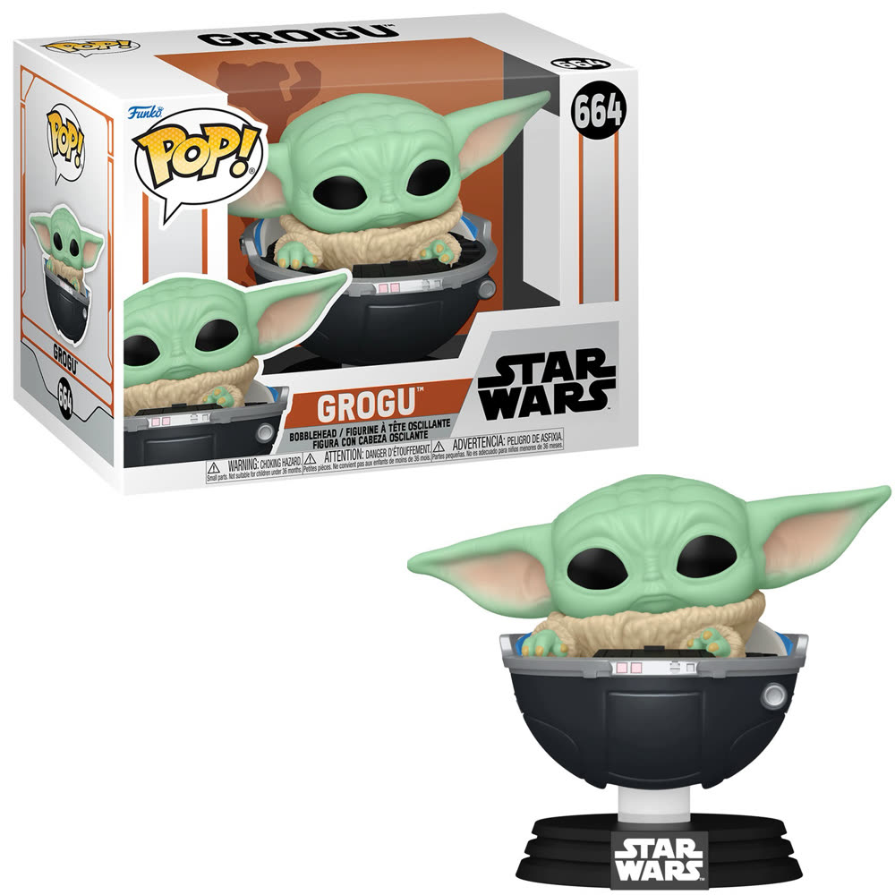 Фигурка Funko POP! Star Wars: The Mandalorian - Грогу в колыбели №664 (Grogu in Hovering Pram)