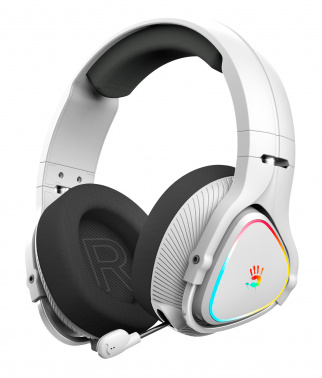 Игровая гарнитура A4TECH Bloody MR710 BT оголовье (MR710 GREY), серый (1/10)