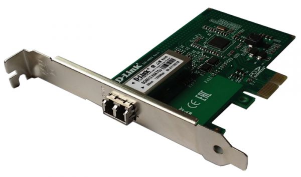 PCI Express адаптер D-LINK DGE-560SX/D1A Gigabit Ethernet, 1000Base-X - порт SFP (1/10)