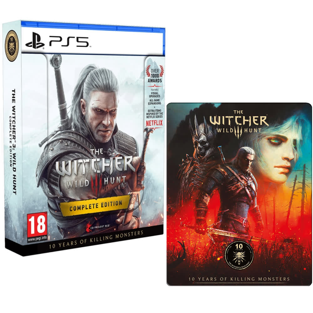 The Witcher III: Wild Hunt – Complete Edition - 10th Anniversary Steelbook [PS5, русская версия]