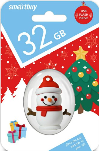USB  32GB  Smart Buy Wild series  Снеговик  Snow Paul