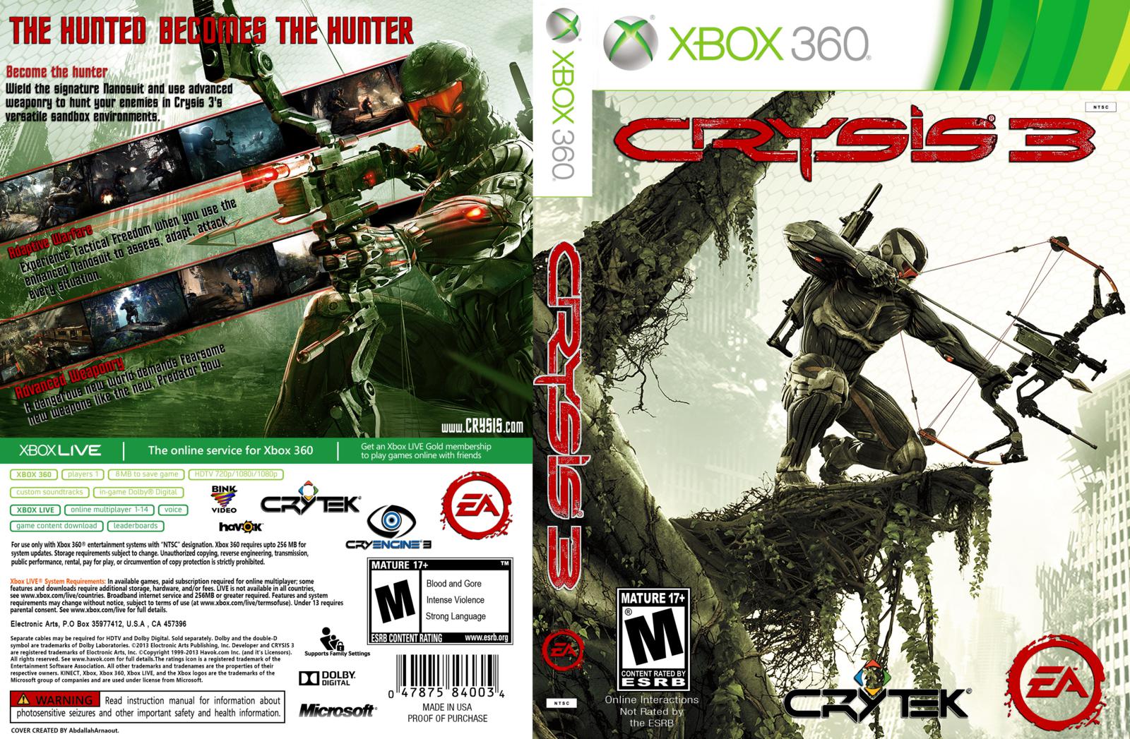 Crysis 3 [Xbox 360, английская версия]