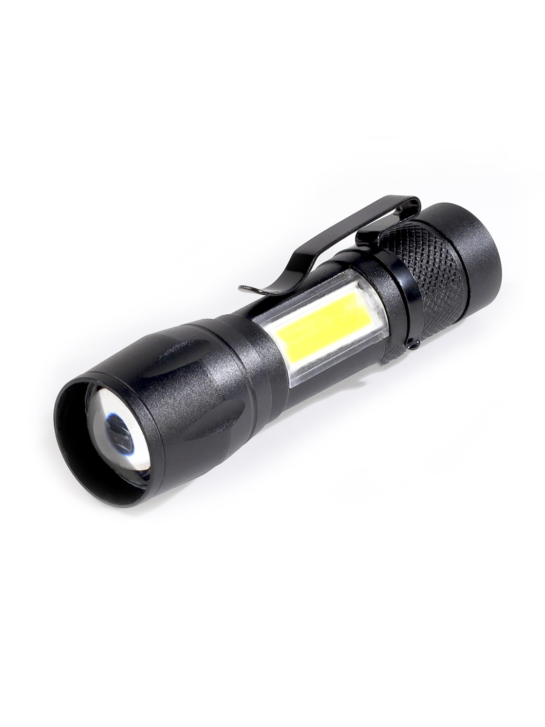 Фонарь SMARTBUY SBF-104 алюминиевый ручной 3Вт LED+ 3 Вт COB (боковая подсветка), клипса, 1хAA, карм