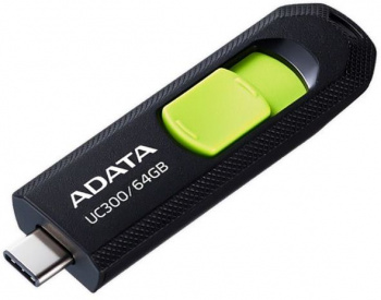 Флеш Диск A-Data 64Gb UC300 ACHO-UC300-64G-RBK/GN USB3.2 зеленый