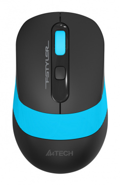 Беспроводная мышь A4TECH Fstyler FG10 (2000dpi) USB (3but), черный/синий (1/60)
