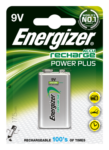 Аккумулятор ENERGIZER Rech HR22/9V  175 mA (1/6)