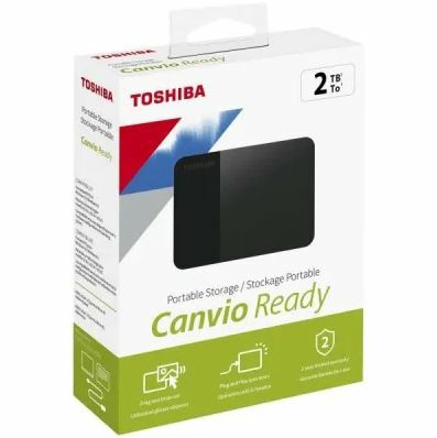 Внешний HDD  Toshiba  2 TB Canvio Ready чёрный, 2.5", USB 3.0