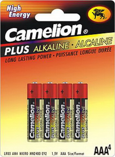 Элемент питания CAMELION  LR03  Plus Alkaline (4 бл)   (48/1152)