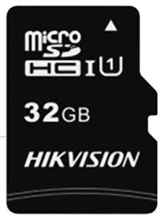 MicroSD  32GB  Hikvision Class 10 UHS-I U1  (92/15 Mb/s)  без адаптера