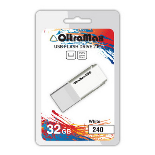 USB  32GB  OltraMax  240  белый