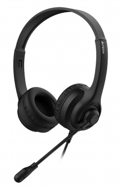 Гарнитура A4Tech HS-8i 1.8м накладные оголовье, черный (1/30)