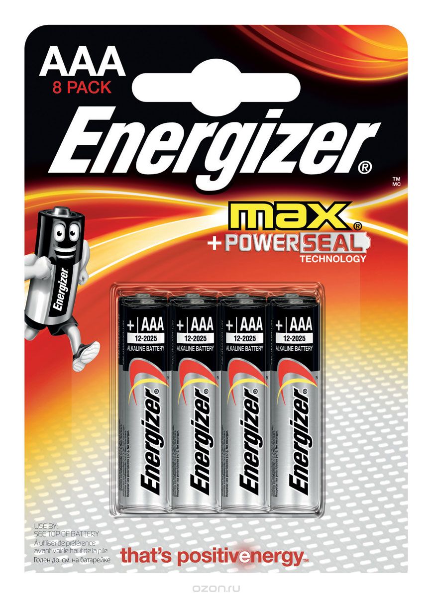Элемент питания ENERGIZER  LR03 Max (8 бл) (96)