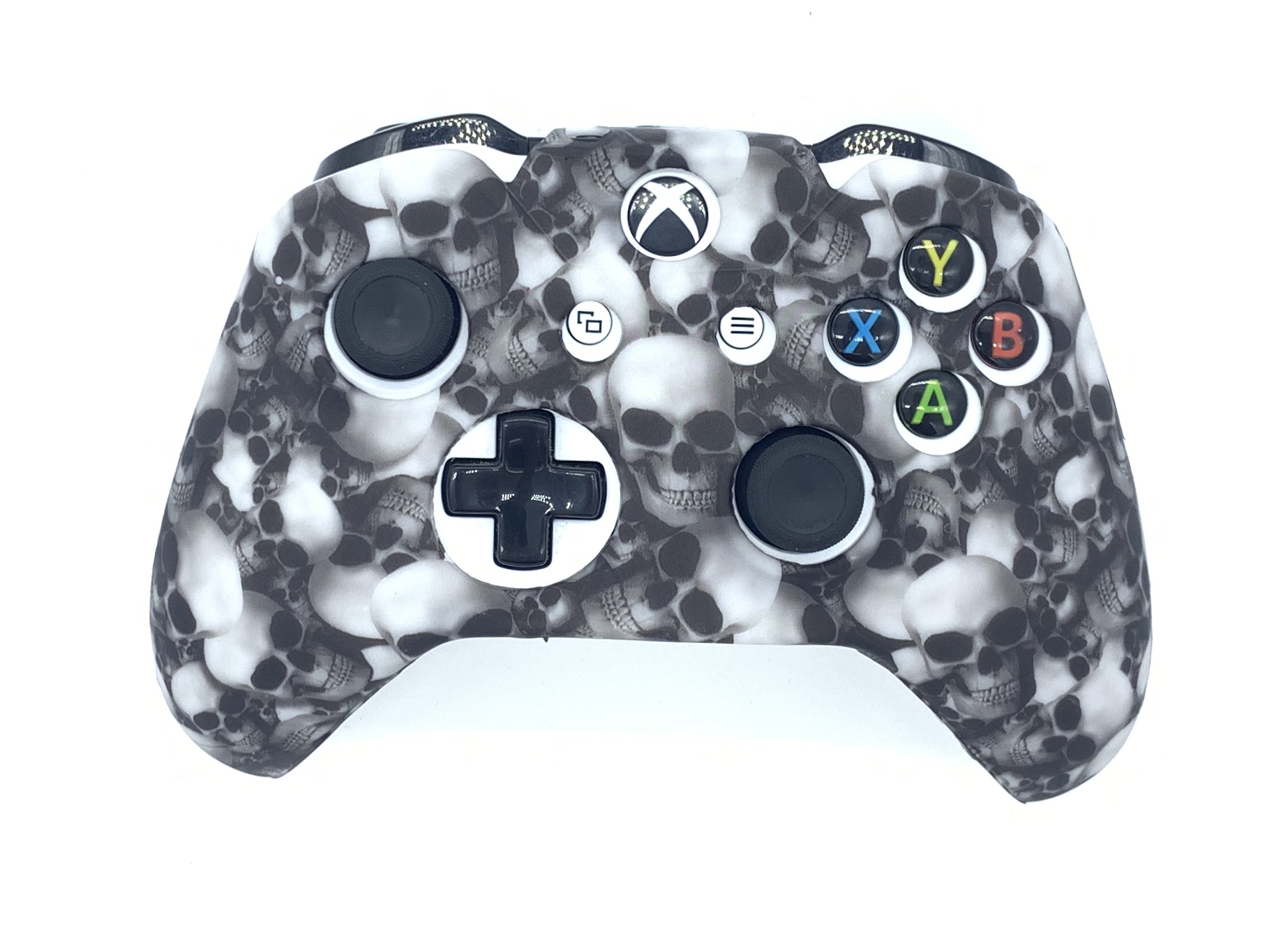 Чехол защитный Xbox One Silicone Case for Controller Черепа Grey
