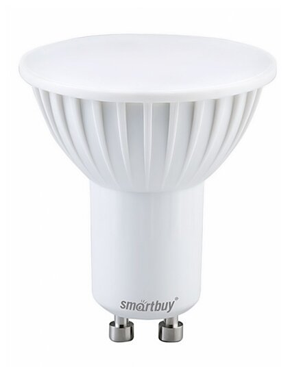 Лампа светодиодная SMARTBUY GU10 (MR16) 9,5Вт 220V 3000K (теплый свет) (10/100)