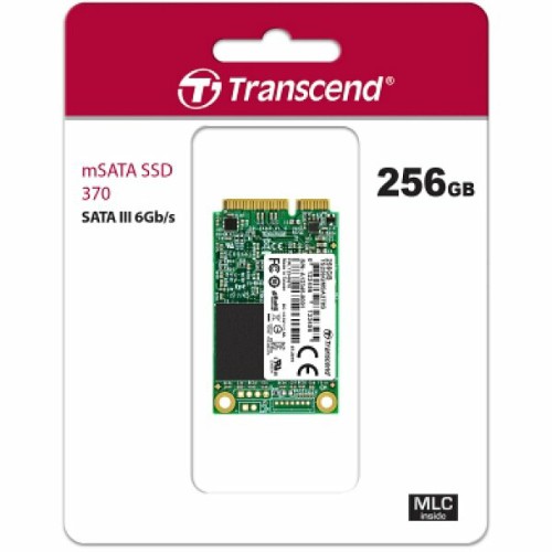 Внутренний SSD  Transcend  256GB  370S mSata (mini SATA), SATA-III, R/W - 530/400 MB/s, MLC