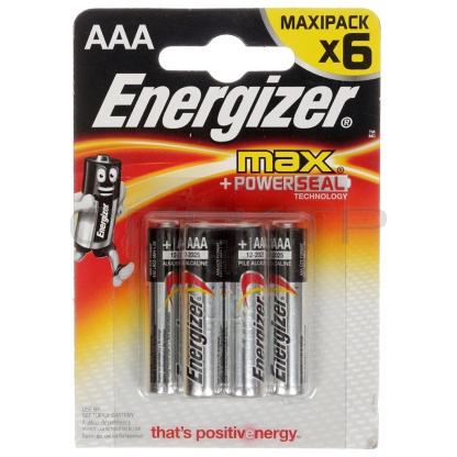 Элемент питания ENERGIZER  LR03 Max (6 бл)   (72)