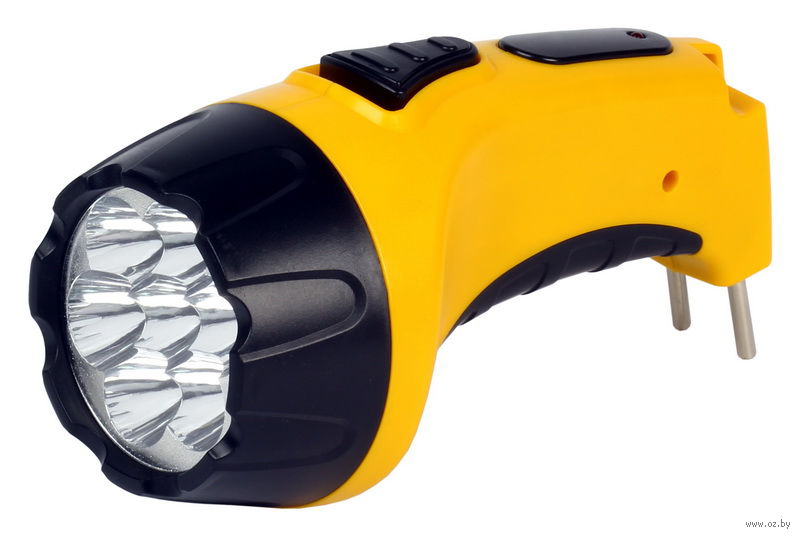 Фонарь SMARTBUY SBF-86-Y аккумуляторный, 7LED, аккум. 4V 0.8Ah, прямая ЗУ от 220В, жёлтый (1/60)