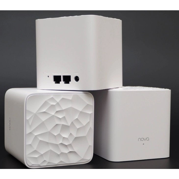 Mesh-комплект TENDA nova MW3-3, AC1200, головной блок, 3x10/100/Mbps, 2.4GHz: 300Mbps, белый (1/6)