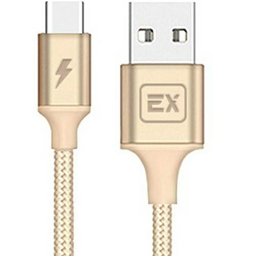Дата-кабель/Exployd/USB - TYPE-C/круглый/золотой/1М/Classic/EX-K-509