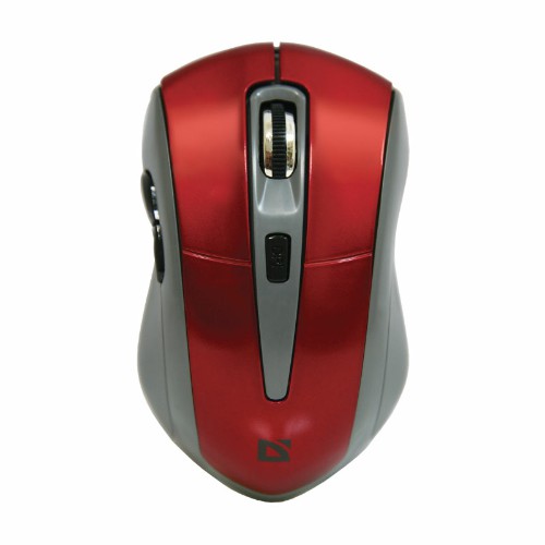 Беспроводная мышь DEFENDER Accura MM-275, 6 кнопок, 800-1600 dpi, USB, красный, (1/40)