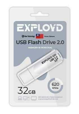 USB  32GB  Exployd  620  белый