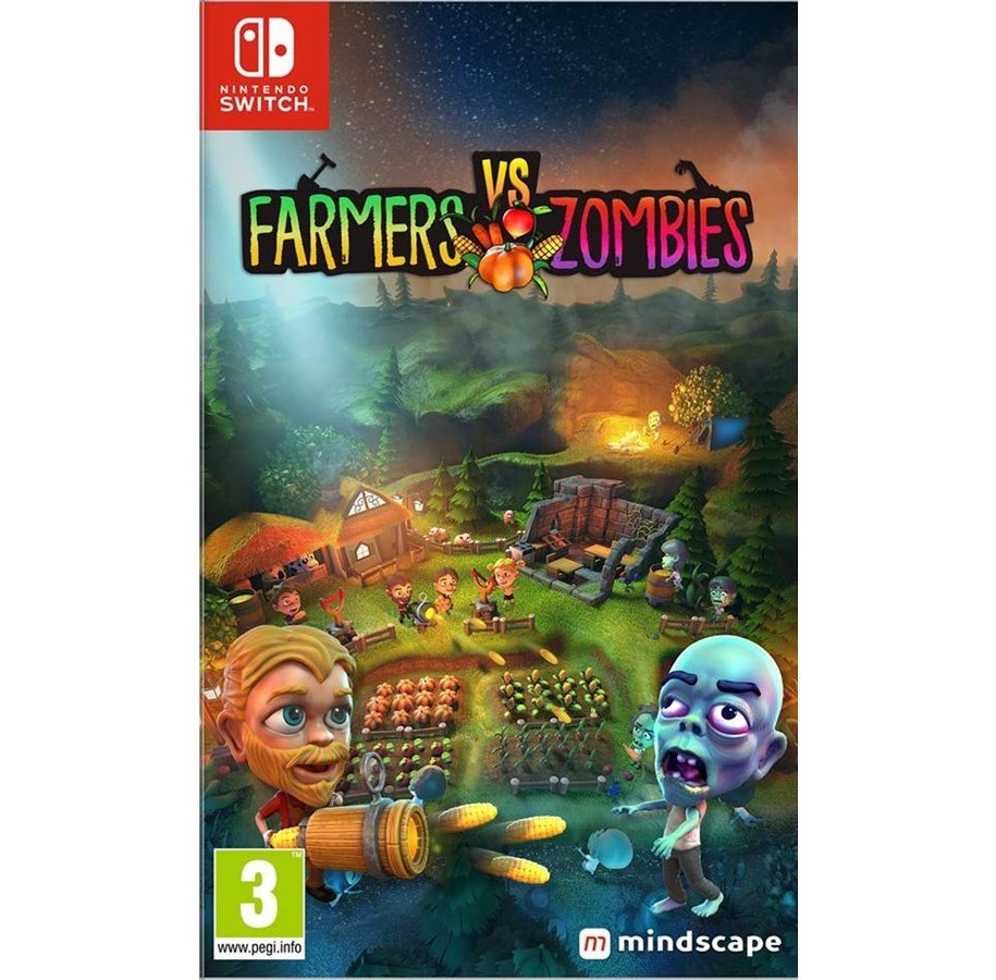 Игра на Нинтендо свитч растения против зомби. Игры про зомби на Нинтендо свитч. Farmers vs. Zombies.