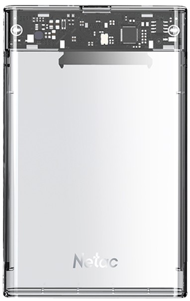 Внешний корпус Netac WH11 для HDD/SSD, 2.5", пластик прозрачный (USB 3.0 /Type C / Type C)