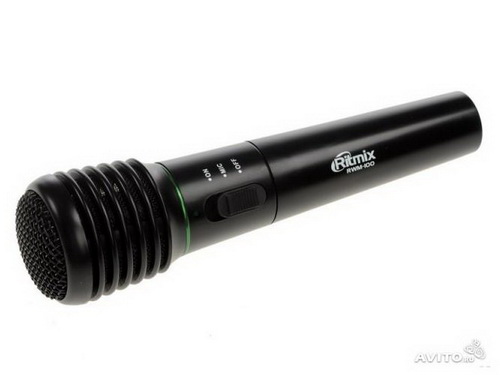 Радиомикрофон RITMIX RWM-100, чёрный (1/30)