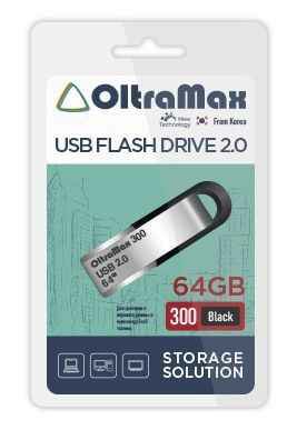 USB  64GB  OltraMax  300  чёрный