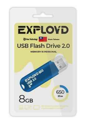 USB  8GB  Exployd  650  синий