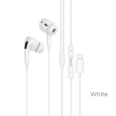 Наушники внутриканальные HOCO M1 Pro Original, микрофон, кабель 8 pin, цвет: белый (1/32/192)