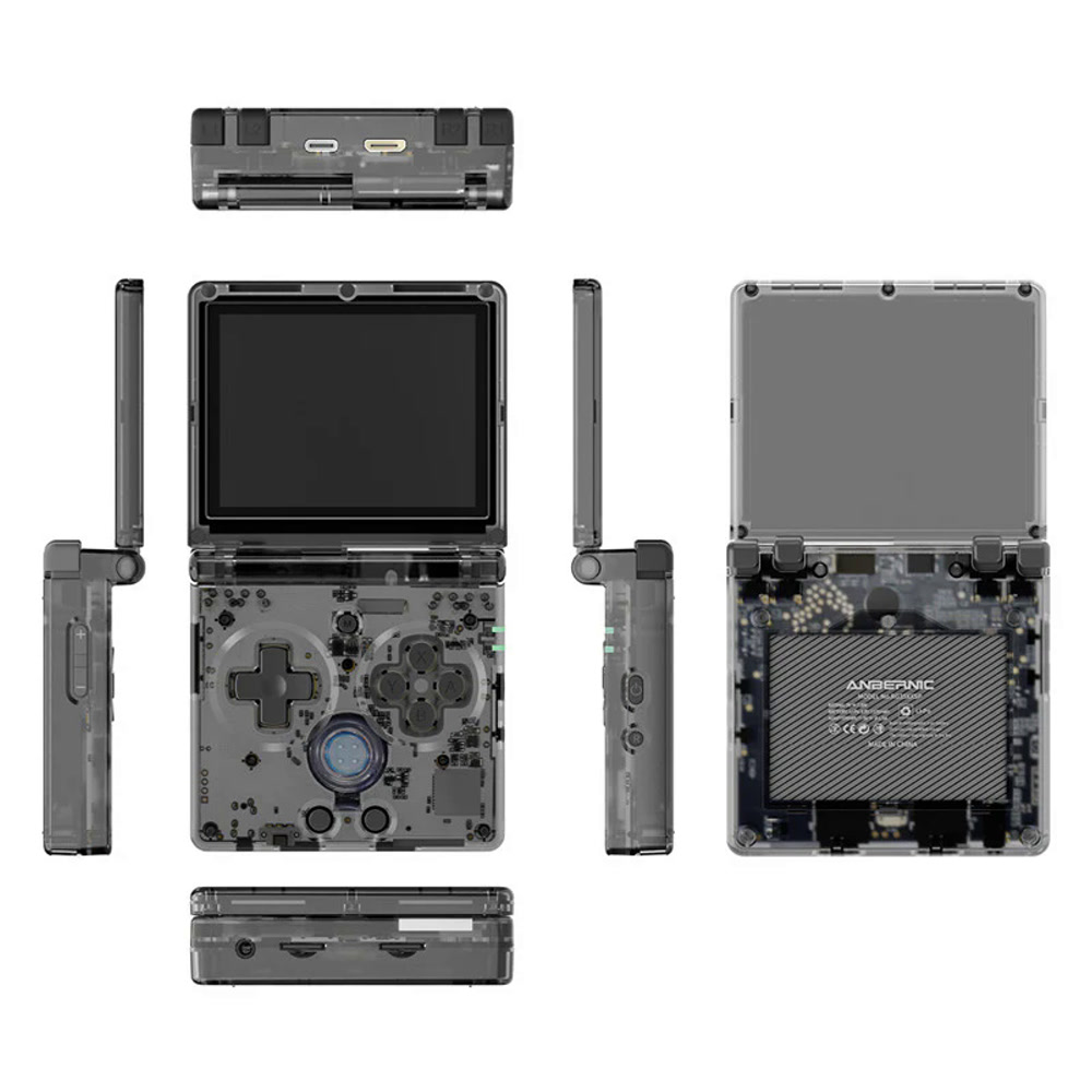 Портативная игровая приставка Anbernic RG35XXSP Transparent Black