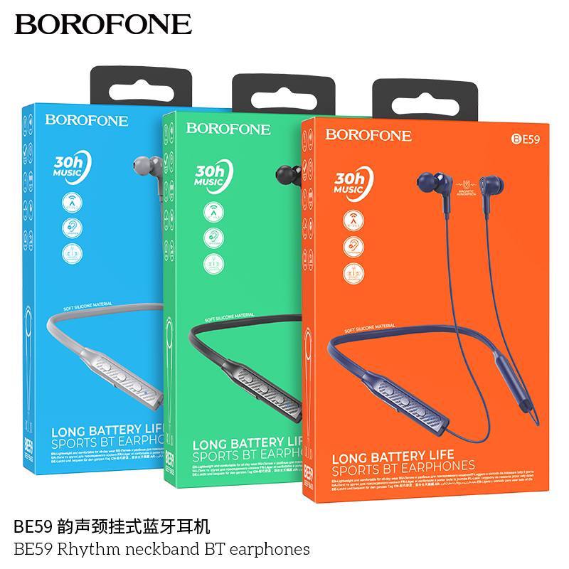 Наушники внутриканальные Borofone BE59 Rhythm, bluetooth 5.3, цвет: синий (1/90)