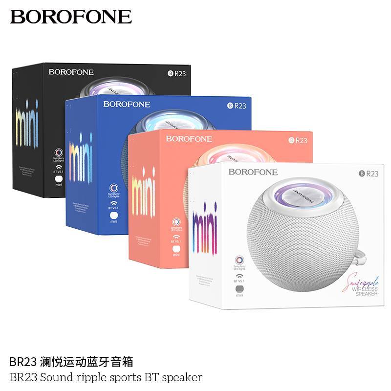 Колонка портативная Borofone BR23, Sound ripple, Bluetooth, цвет: розовый (1/50)