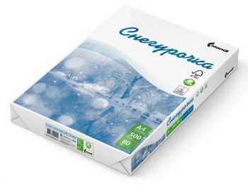 Бумага Снегурочка A4/80г/м2/500л./белый CIE145% общего назначения(офисная) (1/5/240)