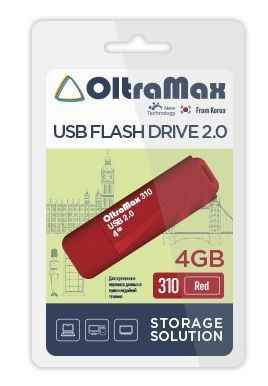 USB  4GB  OltraMax  310  красный