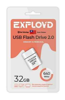 USB  32GB  Exployd  640  белый