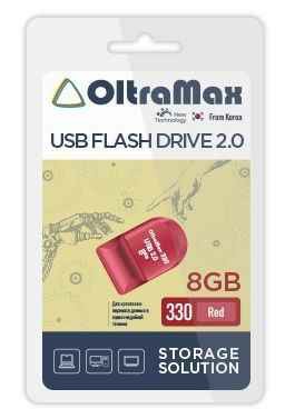 USB  8GB  OltraMax  330  красный
