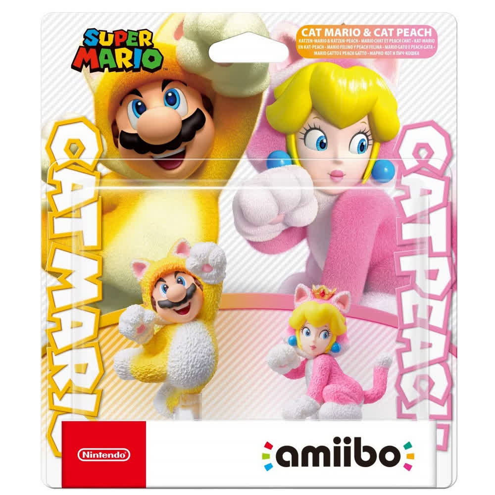Cat Mario & Cat Peach (Super Mario коллекция) [Nintendo Amiibo Character]