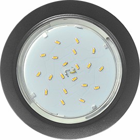 Светильник ECOLA GX53 H4 Downlight встраиваемый без рефлектора Черный матовый 38x106 (к+)(1/10/50)