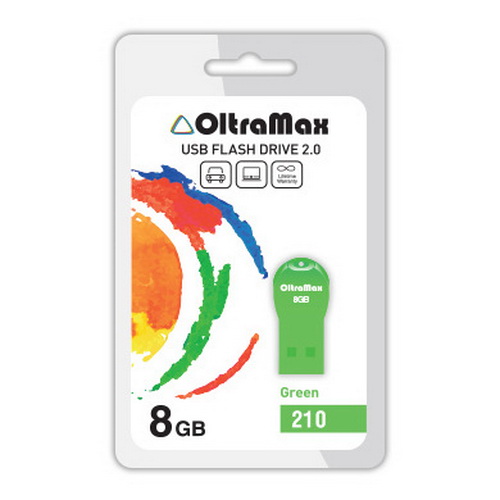 USB  8GB  OltraMax  210  зелёный