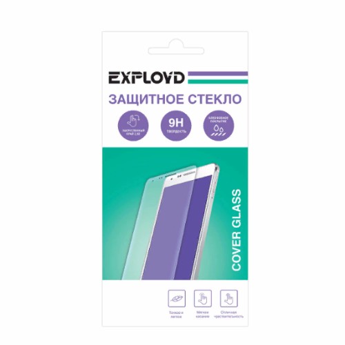 Защитное стекло Exployd для Huawei P30 Lite, 0.3 мм, Curved Edge, закругленный край, противоударное,