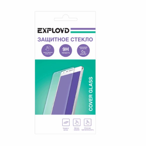 Защитное стекло Exployd для Samsung A30s, 0.3 мм, Curved Edge, закругленный край, противоударное, по