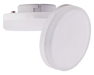 Лампа светодиодная ECOLA Light GX53 6,0W Tablet 220V 6400K 27x75 матовое стекло 30000h (1 из ч/б уп.