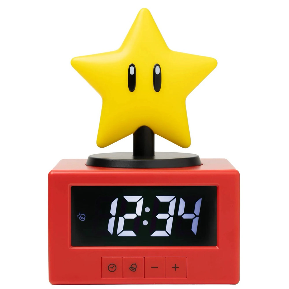 Будильник-светильник PALADONE Icons: Super Mario - Суперзвезда (Super Star), 15 см