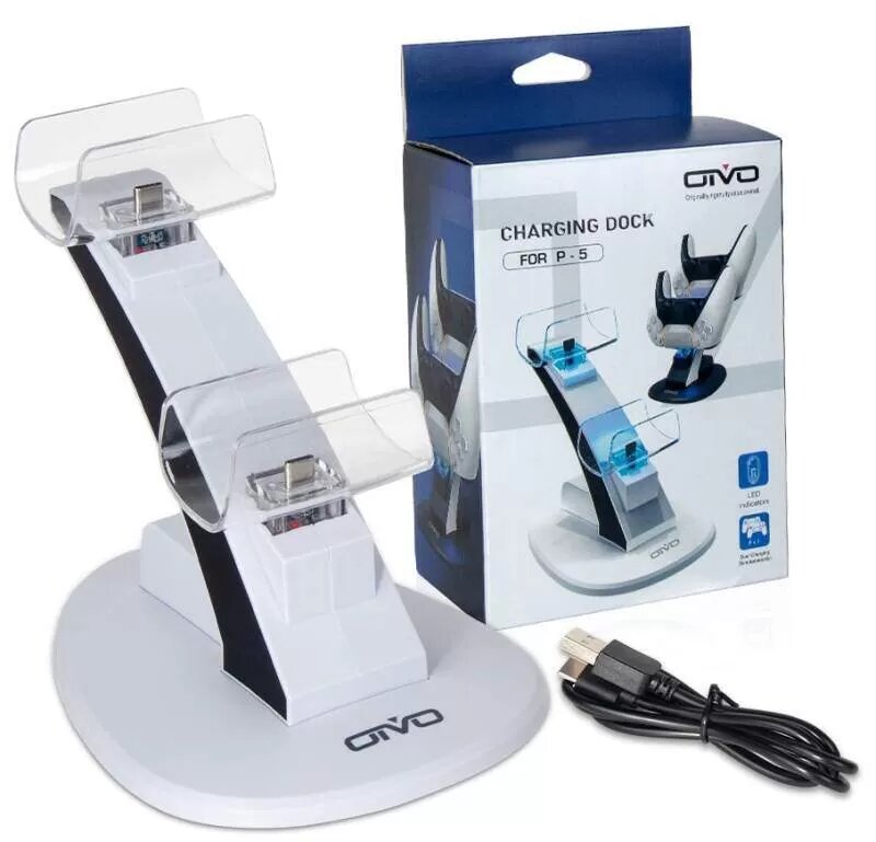 Зарядная станция PS-5 Dual Charging Dock for Controllers IV-P5234W OIVO