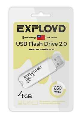 USB  4GB  Exployd  650  белый
