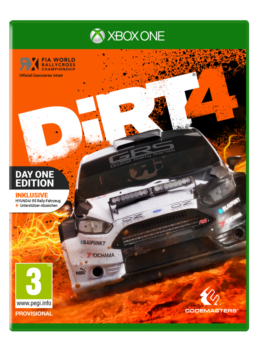 DiRT 4 - Day One Edition [Xbox One, английская версия]
